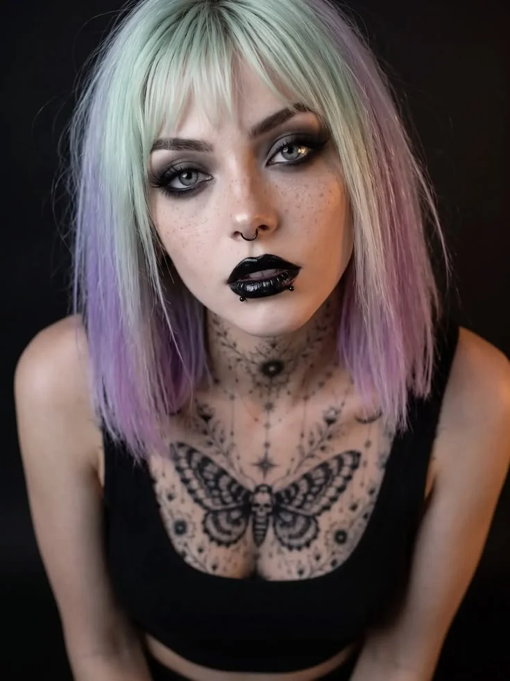 Hannah: Pastel goth portrait